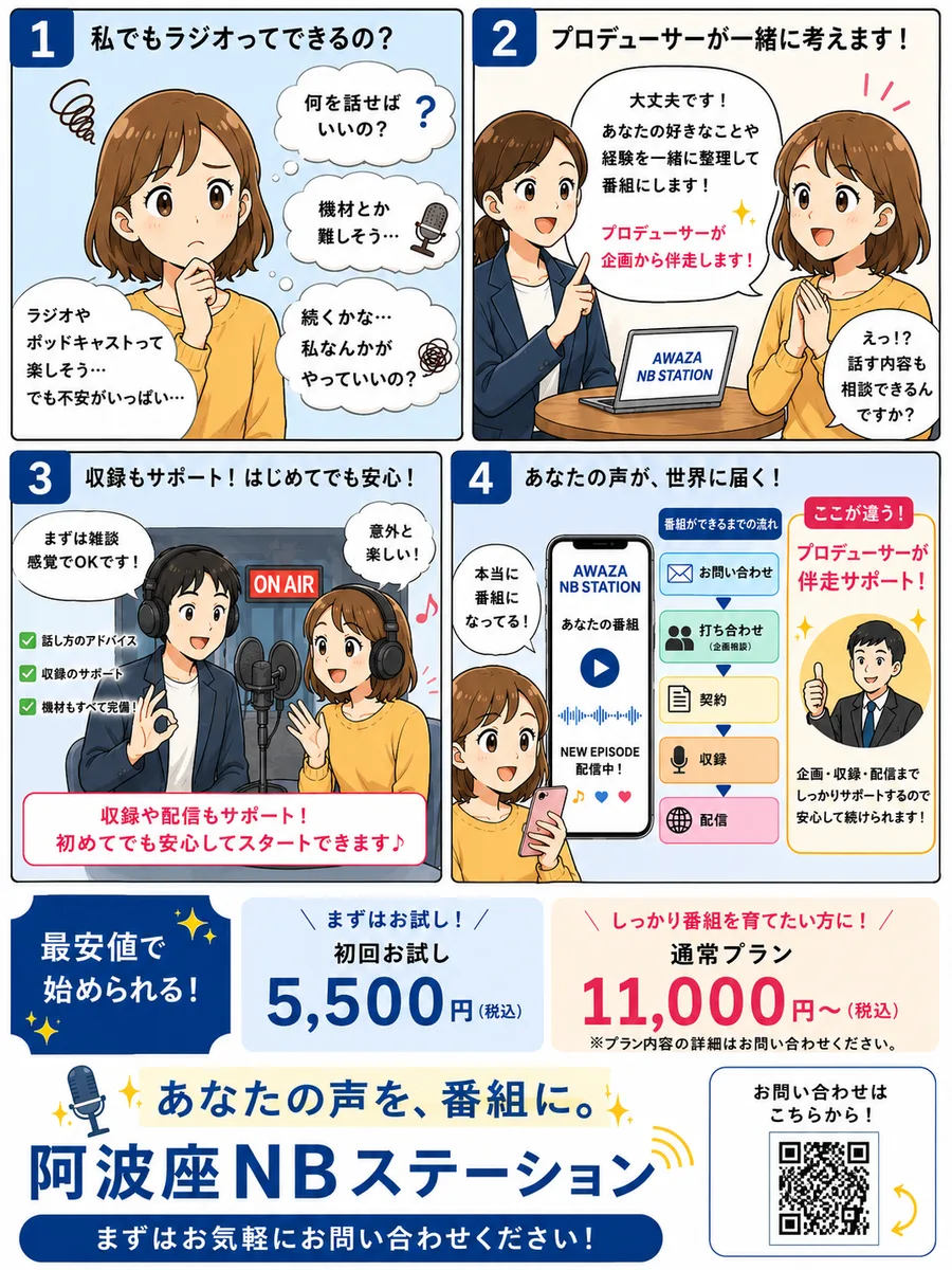 番組を持つまでの流れ — プロデューサーが企画から伴走します